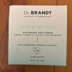Dr. Brandt Needles No More Hyaluronic Face Cream - Light Blue (Sealed and NEW)